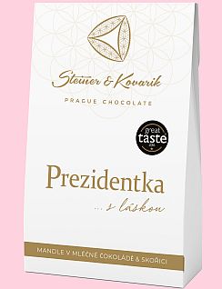 Soutěž o trička a mandle v čokoládě od romantické komedie Prezidentka - www.chytrazena.cz