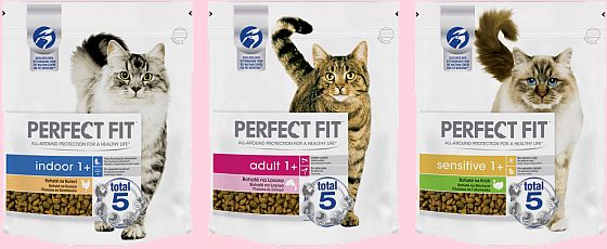 Zapojte se do soutěže o 3x mix kvalitního krmiva pro kočky od Perfect Fit - www.chytrazena.cz